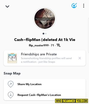 Snapchat SCAMMER